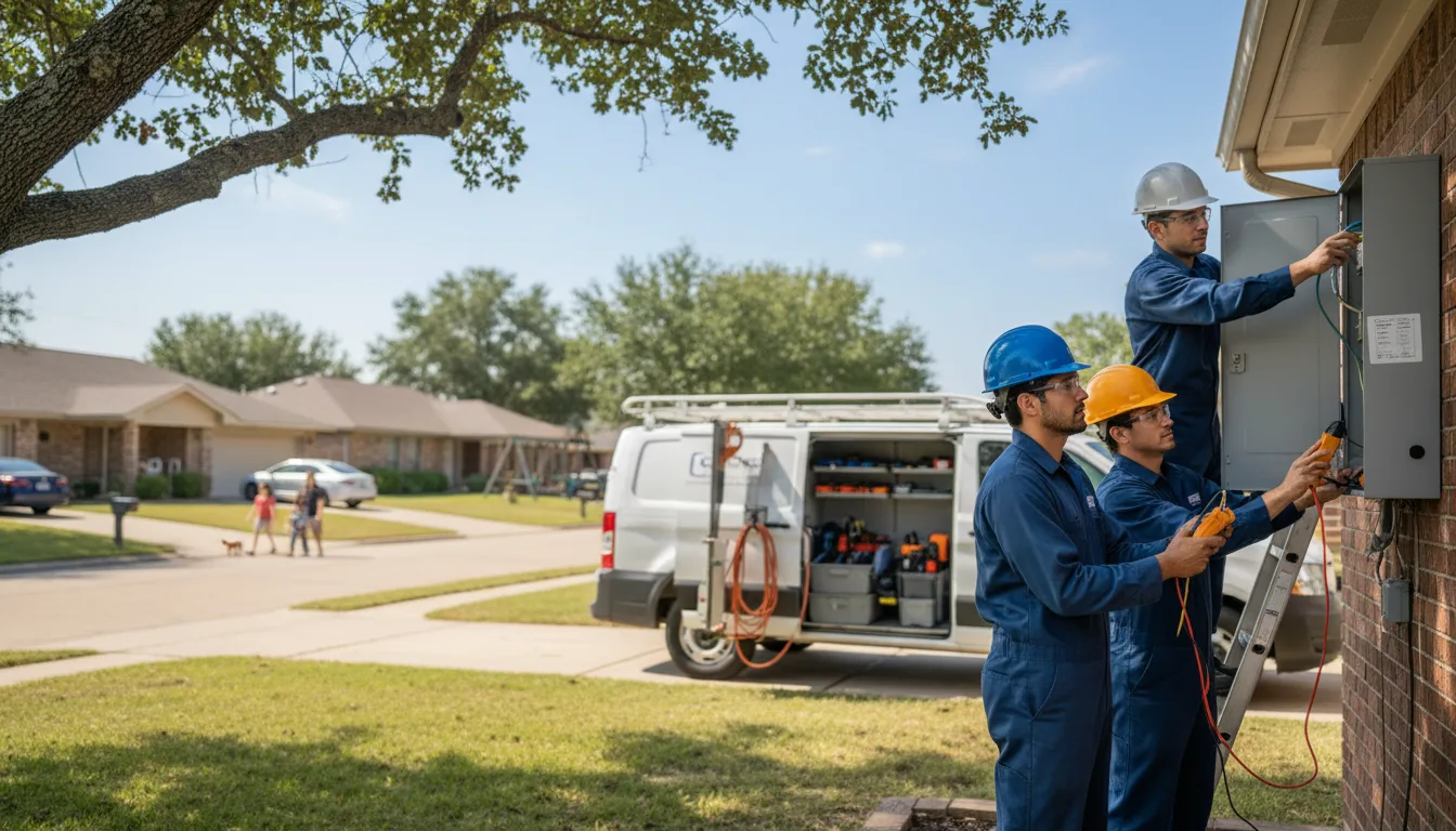 Certified electrician providing emergency electrical services in Mount Pleasant, AR